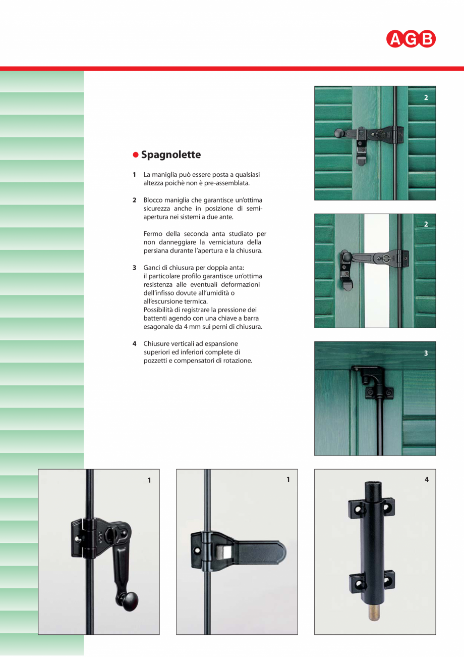 Pagina 15-Feronerie pentru obloane din lemn si aluminiu AGB Catalog, brosura Italiana 