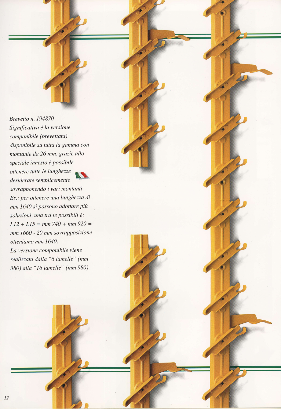 Pagina 13 - Obloane cu lamele mobile - LASISTAS 70 AGB Catalog, brosura Italiana g of
the closing...