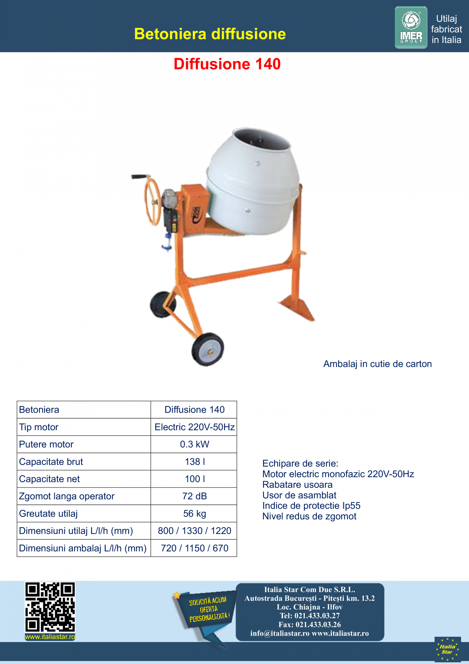 Betoniera Elettrica Imer Syntesi S140 - Bicchiere In Acciaio Per Edilizia E Fai Da Te - Foto 10