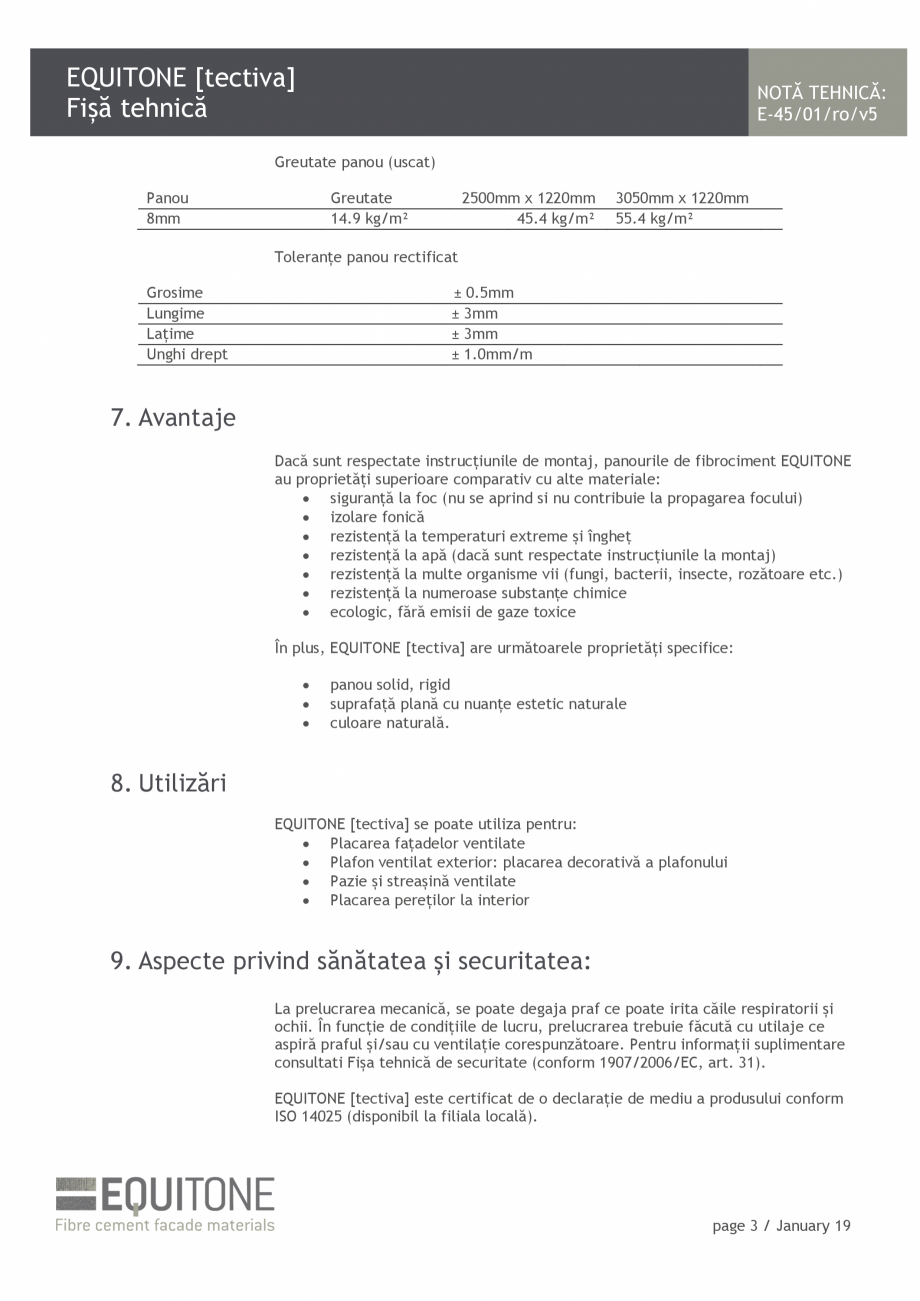 Pagina 3-Placi de fibrociment pentru fatade ventilate EQUITONE [tectiva] [tectiva] Fisa tehnica Romana...