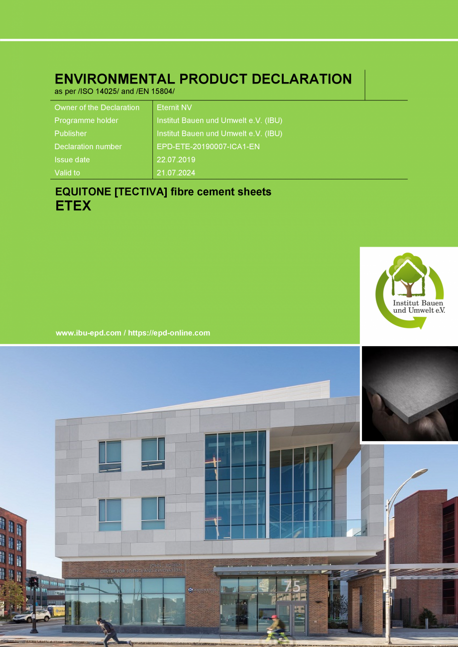 Pagina 1 - Declaratie de conformitate placi de fibrociment pentru fatade ventilate EQUITONE...
