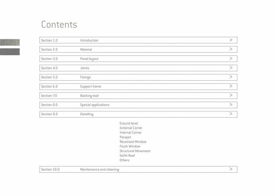 Pagina 3-Placi de fibrociment EQUITONE - Ghid specificatii EQUITONE [tectiva] [tectiva] Specificații tehnice...