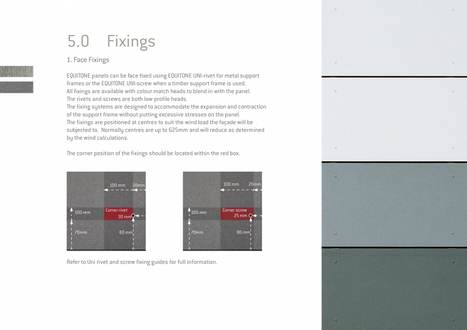 Pagina 17-Placi de fibrociment EQUITONE - Ghid specificatii EQUITONE [tectiva] [tectiva] Specificații tehnice...