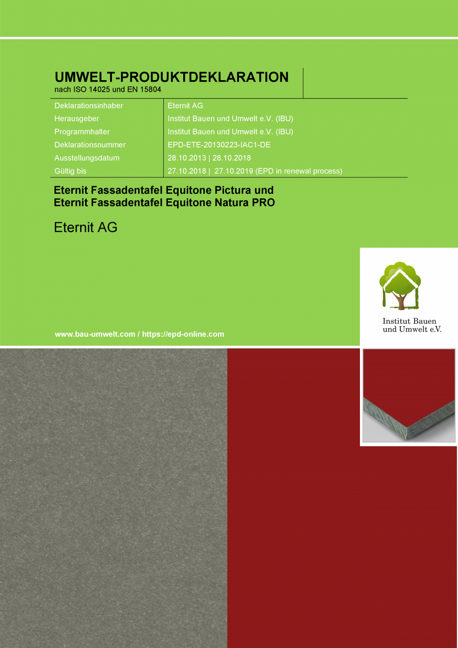 Pagina 1-Declaratie de conformitate placi de fibrociment pentru fatade ventilate EQUITONE [pictura] ...