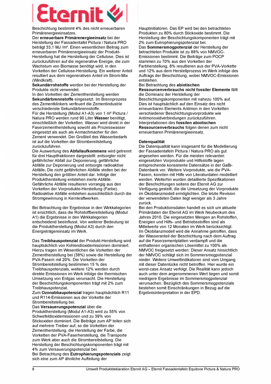 Pagina 8-Declaratie de conformitate placi de fibrociment pentru fatade ventilate EQUITONE [pictura] ...