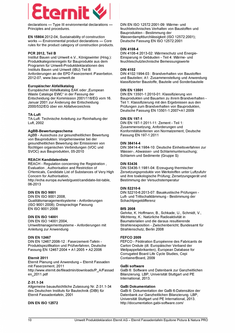 Pagina 10-Declaratie de conformitate placi de fibrociment pentru fatade ventilate EQUITONE [pictura] ...