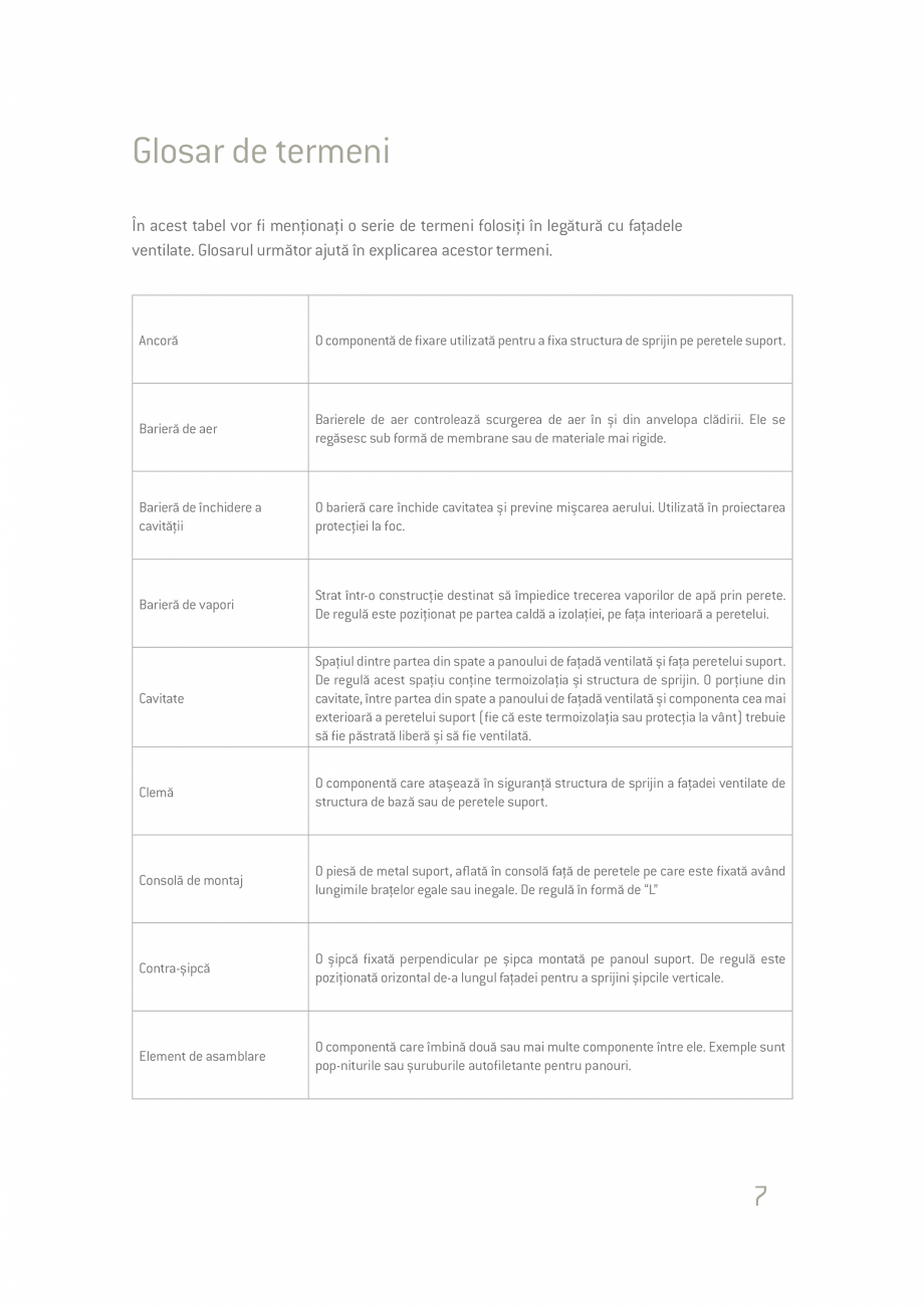 Pagina 7-Ghid de planificare si instalare placi si panouri din fibrociment  Catalog, brosura Romana loc a...