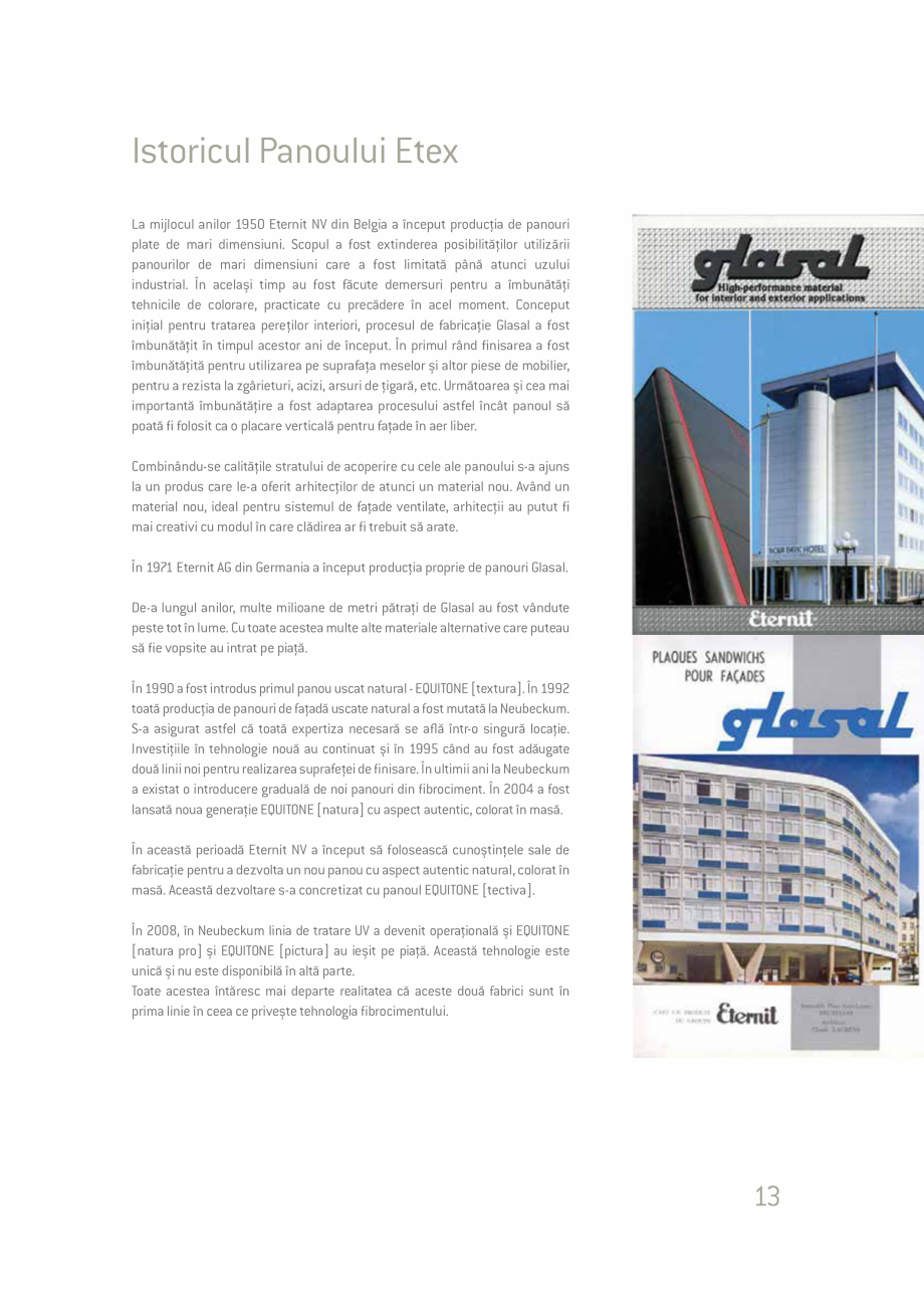 Pagina 13-Ghid de planificare si instalare placi si panouri din fibrociment  Catalog, brosura Romana l în...