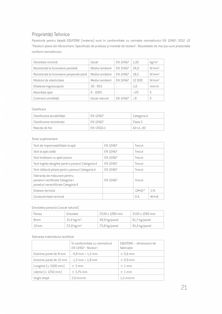 Pagina 21-Ghid de planificare si instalare placi si panouri din fibrociment  Catalog, brosura Romana ...