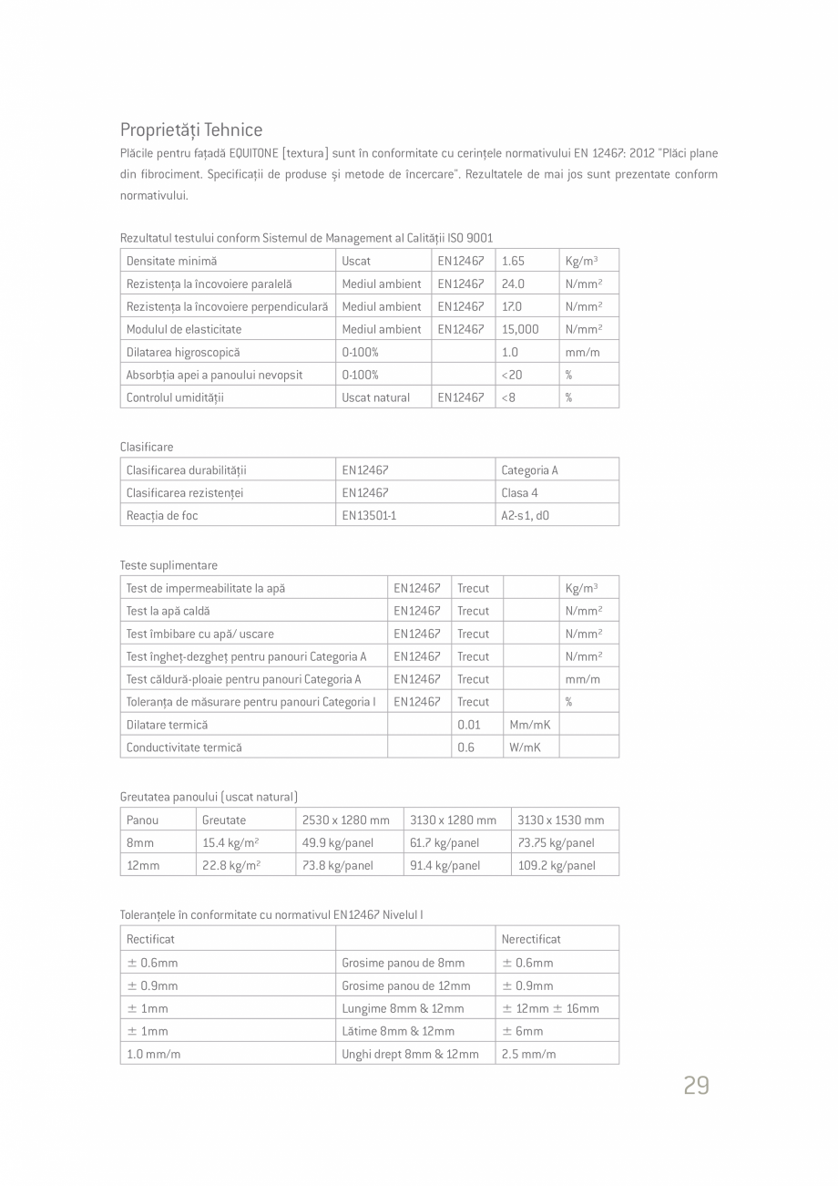 Pagina 29-Ghid de planificare si instalare placi si panouri din fibrociment  Catalog, brosura Romana aşteptat...