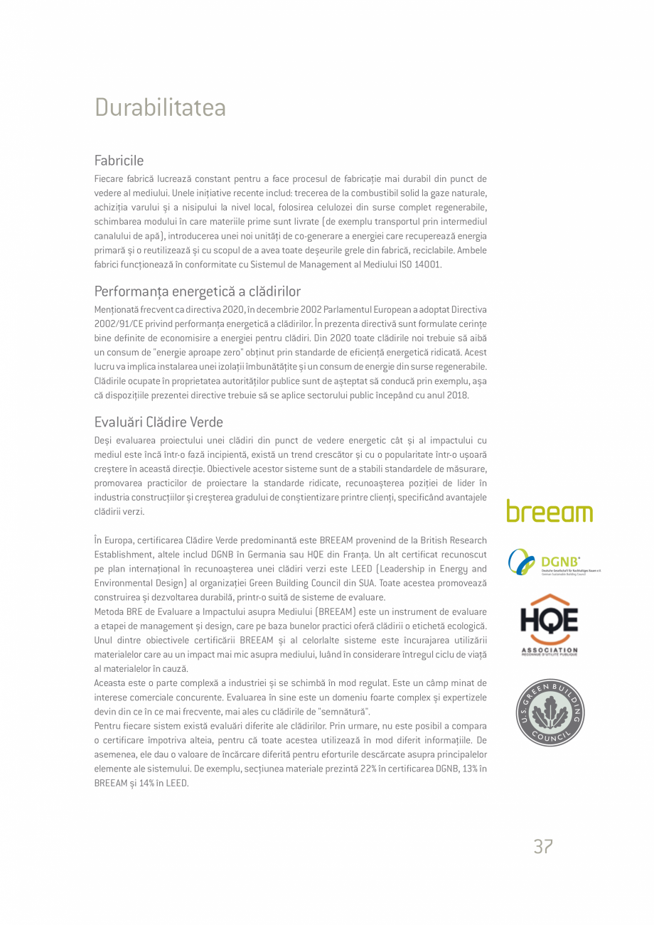 Pagina 37-Ghid de planificare si instalare placi si panouri din fibrociment  Catalog, brosura Romana ate...