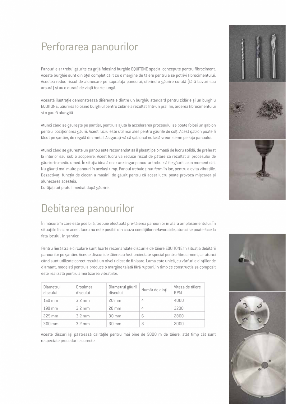 Pagina 43-Ghid de planificare si instalare placi si panouri din fibrociment  Catalog, brosura Romana  16mm

±...