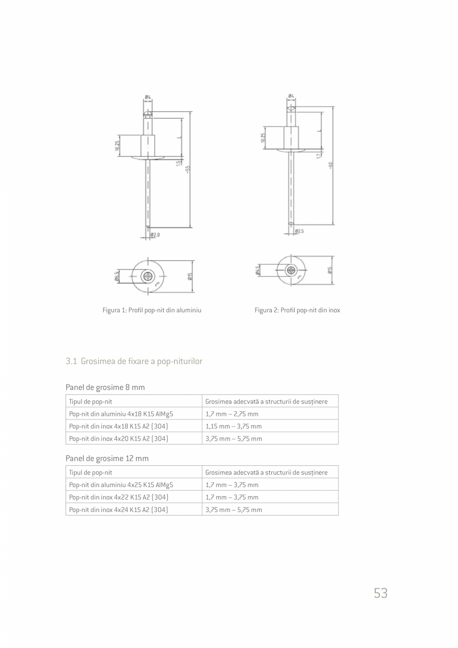 Pagina 53-Ghid de planificare si instalare placi si panouri din fibrociment  Catalog, brosura Romana  marcaj...