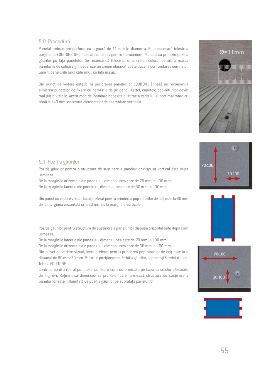 Pagina 55-Ghid de planificare si instalare placi si panouri din fibrociment  Catalog, brosura Romana scat...