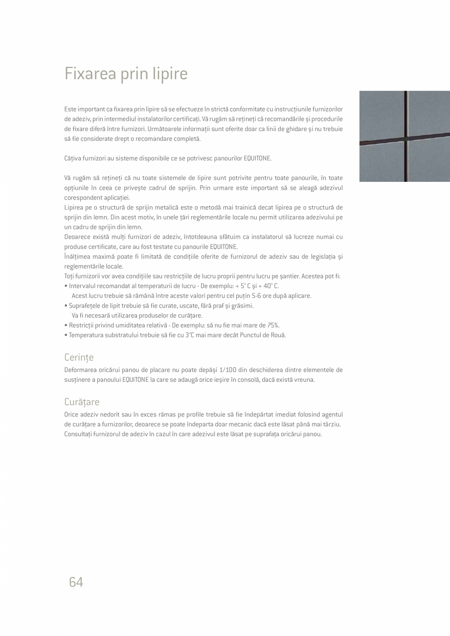 Pagina 64-Ghid de planificare si instalare placi si panouri din fibrociment  Catalog, brosura Romana logică.
...