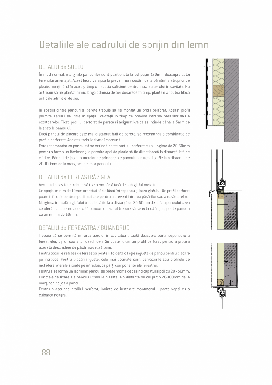 Pagina 88-Ghid de planificare si instalare placi si panouri din fibrociment  Catalog, brosura Romana rebui să...