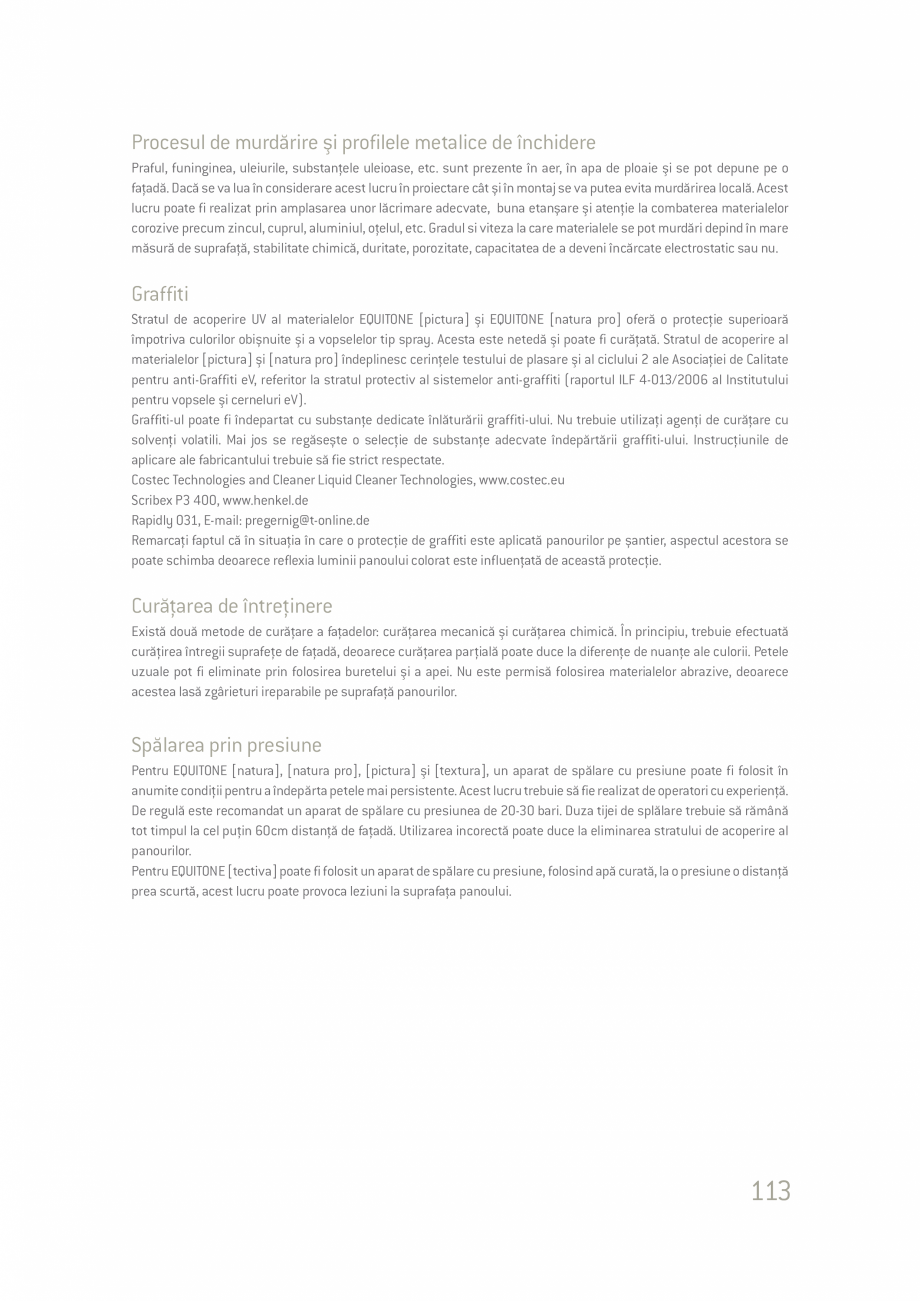 Pagina 113-Ghid de planificare si instalare placi si panouri din fibrociment  Catalog, brosura Romana l...