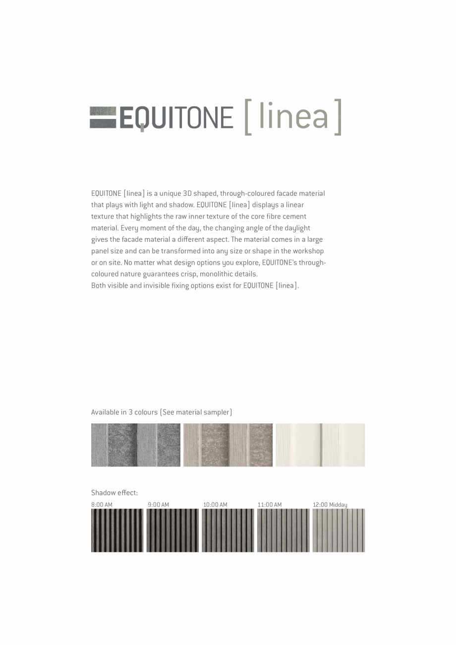 Pagina 8-EQUITONE fatade ventilate din fibrociment - Prezentare materiale EQUITONE [linea] [linea] Catalog,...