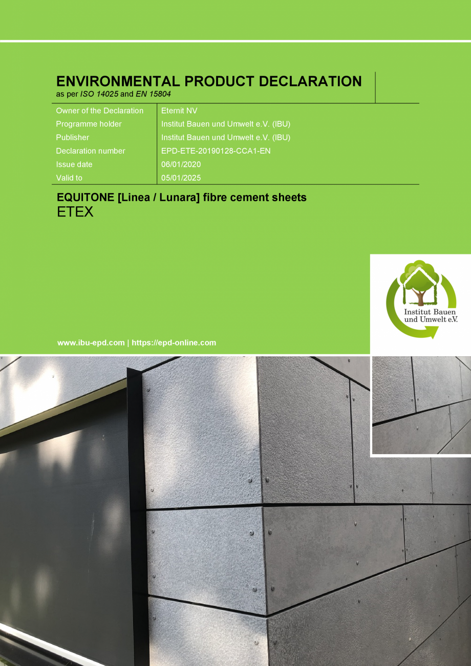 Pagina 1-Declaratie de conformitate placi de fibrociment pentru fatade ventilate EQUITONE [linea] [linea],...