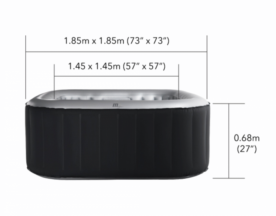 Pagina 1-Spa gonflabil pentru 6 persoane AQUA THERM ALPINE SQUARE D-AL06 Fisa tehnica 