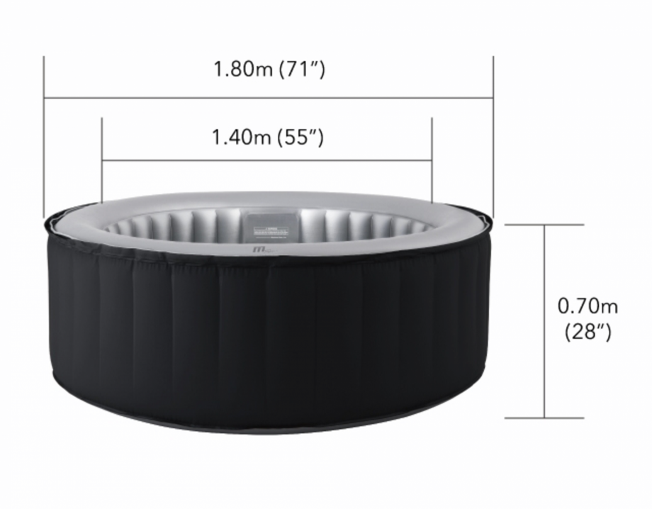 Pagina 1-Spa gonflabil pentru 4 persoane AQUA THERM SILVER CLOUD D-SC04 Fisa tehnica 