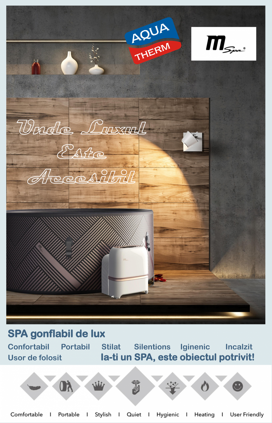 Pagina 1-Catalog prezentare spa-uri gonflabile AQUA THERM ALPINE SQUARE D-AL06, CONCEPT MONO, SILVER CLOUD...