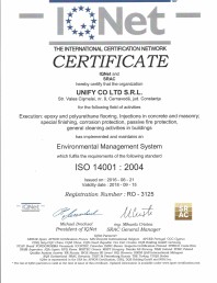 Certificat - IQNet ISO 14001-2004