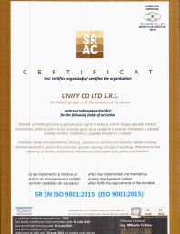 CERTIFICATE SRAC ISO 9001 2015�