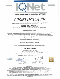 Certificat SRAC -IQNET SR EN ISO 9001 -2015 