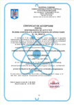 Certificat de acceptare pentru desfasurarea activitatii in zona controlata 