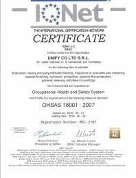 Certificat - IQNet OHSAS 18001-2007