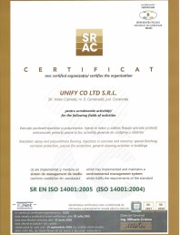 Certificat SR EN ISO 14001-2005