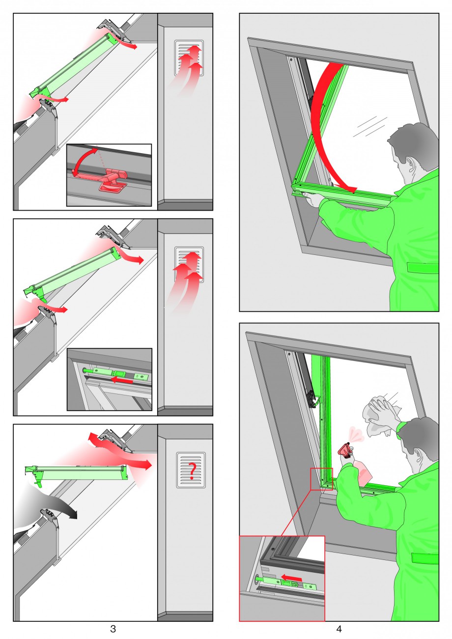 Pagina 2-Ferestre de mansarda cu articulare mediana
 FAKRO Instructiuni montaj, utilizare Romana, Engleza,...