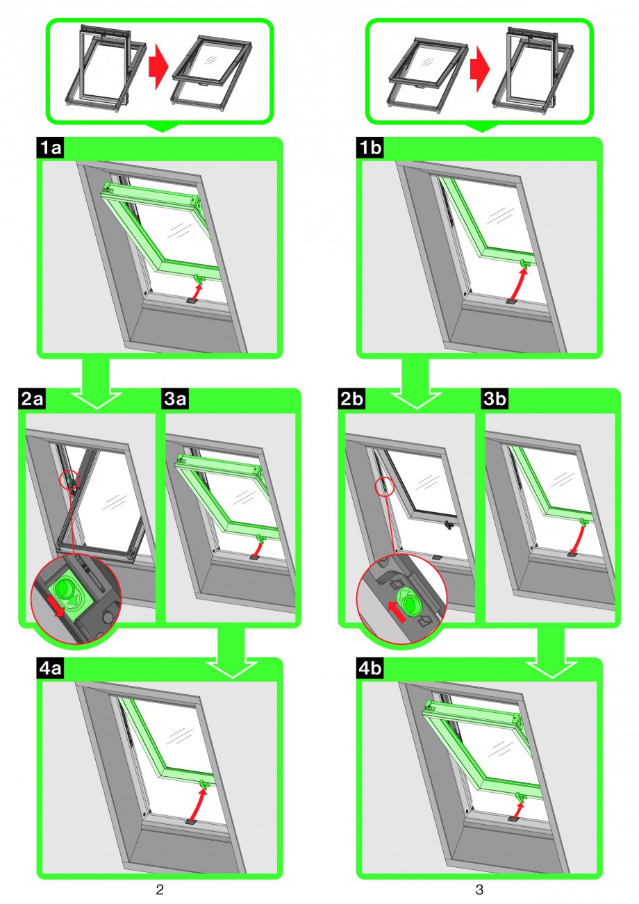 Pagina 2-Ferestre de mansarda cu dubla articulare FAKRO PPP-V preSelect Instructiuni montaj, utilizare Romana...