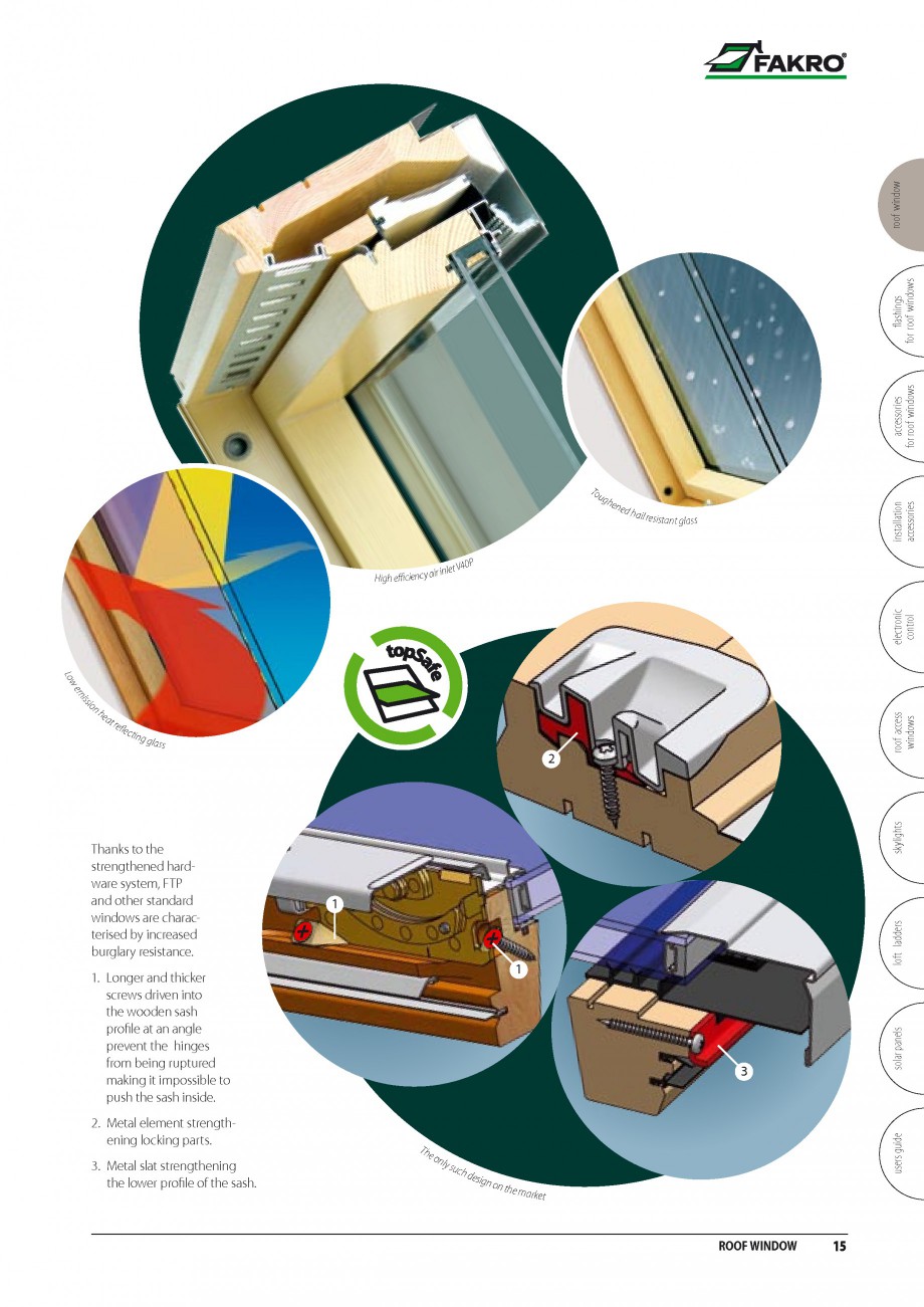 Pagina 8-Ferestre de mansarda FAKRO BDR/ BDL, FGH-V Galeria, FTU-V Z-WAVE, FTP-V Z-WAVE, FTP-V R1, FTP-V P2, ...