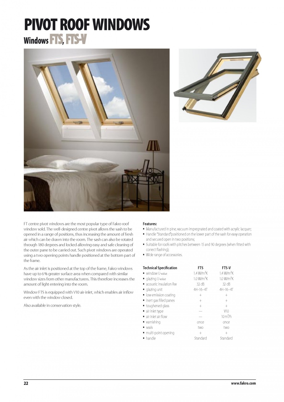 Pagina 15-Ferestre de mansarda FAKRO BDR/ BDL, FGH-V Galeria, FTU-V Z-WAVE, FTP-V Z-WAVE, FTP-V R1, FTP-V P2, ...