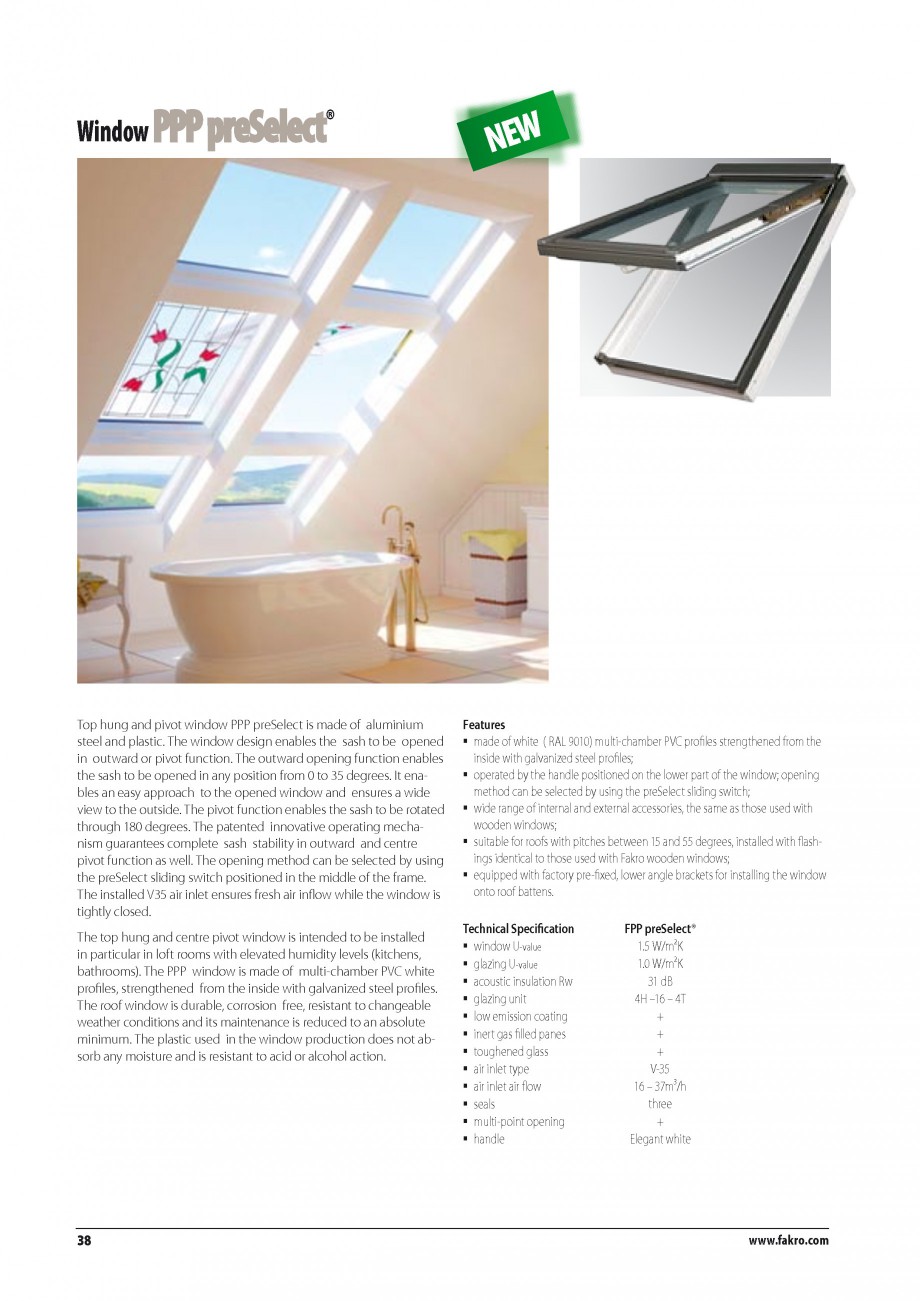 Pagina 31-Ferestre de mansarda FAKRO BDR/ BDL, FGH-V Galeria, FTU-V Z-WAVE, FTP-V Z-WAVE, FTP-V R1, FTP-V P2, ...