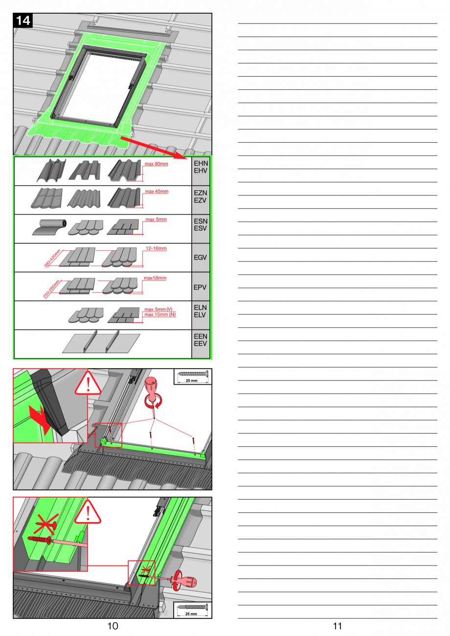 Pagina 6-Ferestre de mansarda cu articulare mediana FAKRO PTP-V Instructiuni montaj, utilizare 
