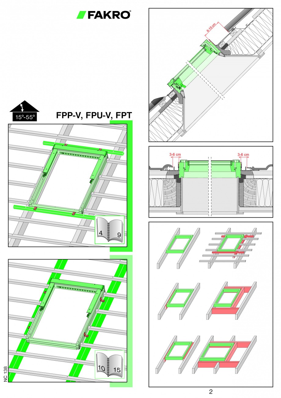 Pagina 1-Ferestre de mansarda cu dubla articulare FAKRO FPP-V preSelect, FPU-V preSelect Instructiuni montaj,...