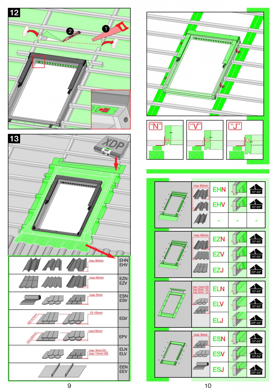 Pagina 5-Ferestre de mansarda cu dubla articulare FAKRO FPP-V preSelect, FPU-V preSelect Instructiuni montaj,...
