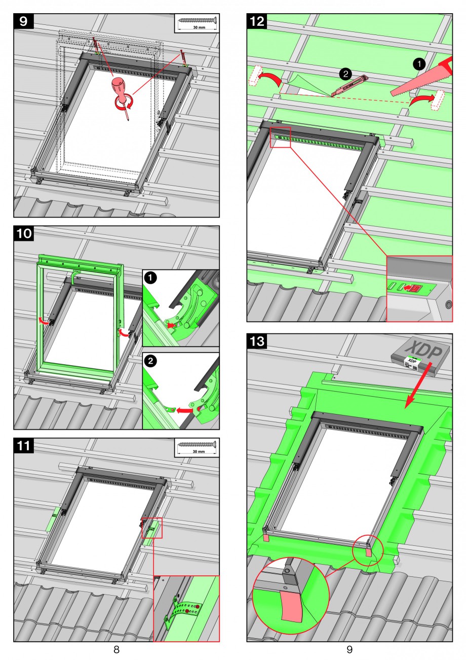 Pagina 5-Ferestre de mansarda cu dubla articulare FAKRO PPP-V preSelect Instructiuni montaj, utilizare 