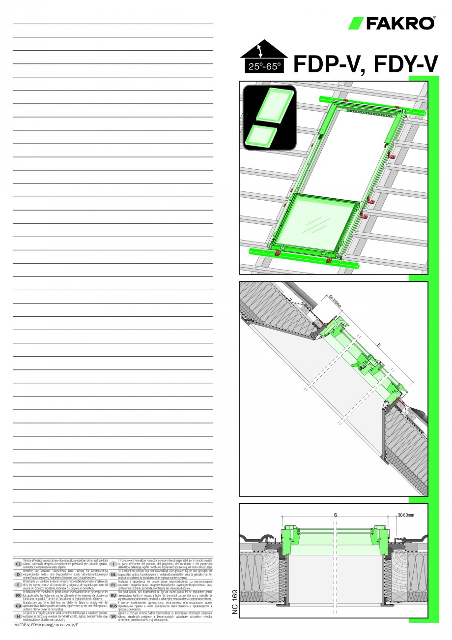 Pagina 1-Ferestre de mansarda superinalte FAKRO FDY-V Duet proSky Instructiuni montaj, utilizare FDP-V, FDY-V...