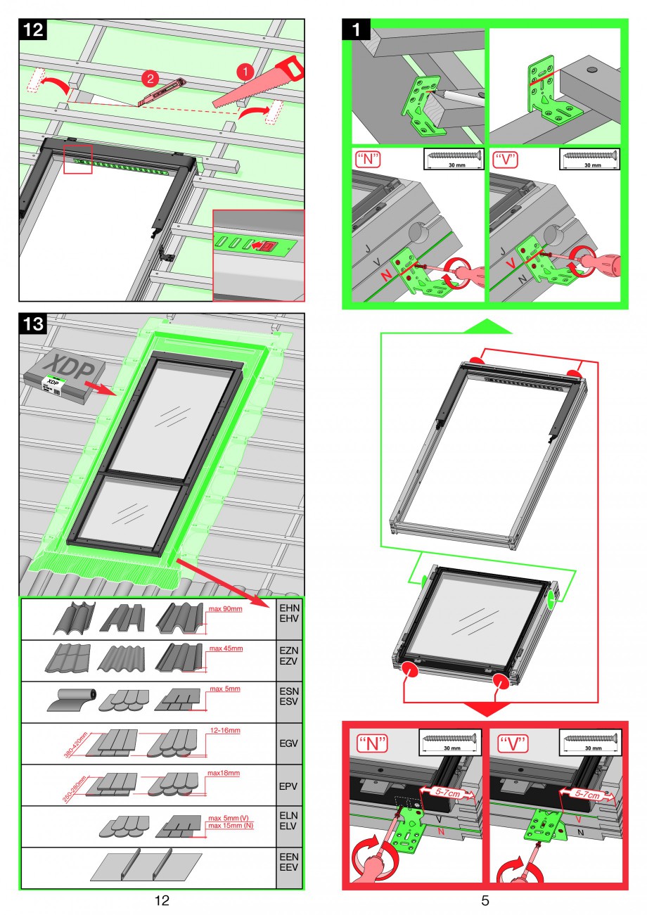 Pagina 5-Ferestre de mansarda superinalte FAKRO FDY-V Duet proSky Instructiuni montaj, utilizare 