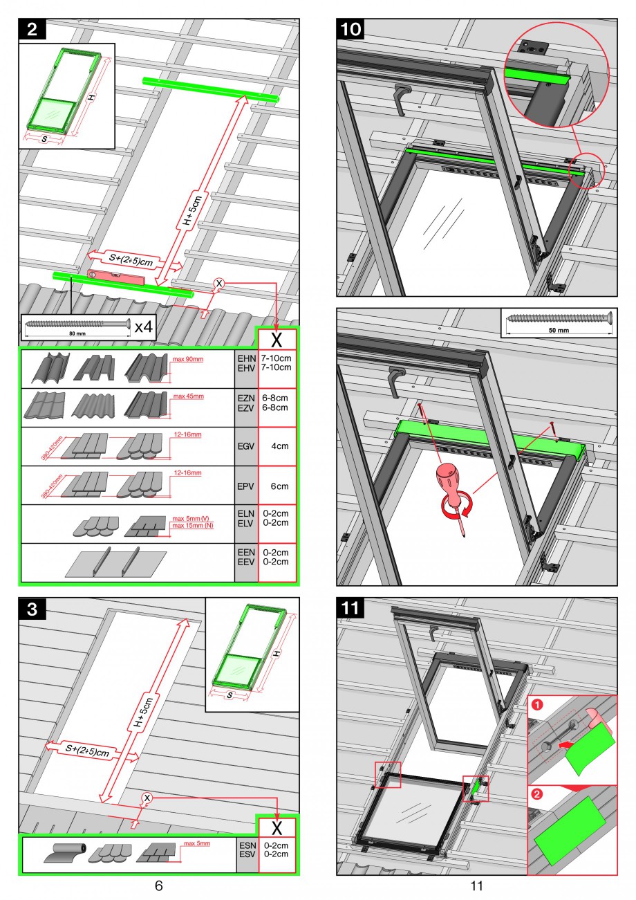 Pagina 6-Ferestre de mansarda superinalte FAKRO FDY-V Duet proSky Instructiuni montaj, utilizare 