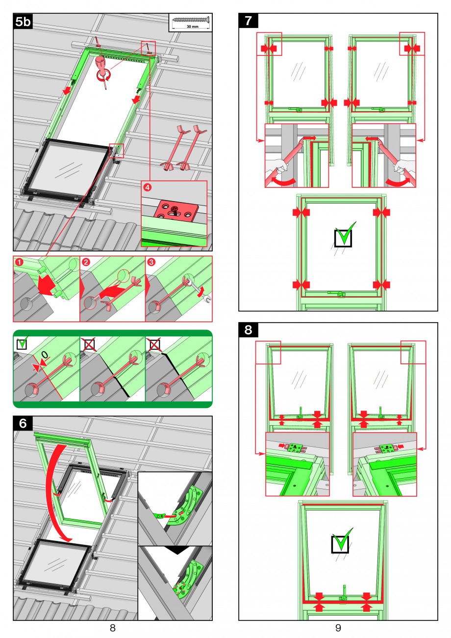 Pagina 8-Ferestre de mansarda superinalte FAKRO FDY-V Duet proSky Instructiuni montaj, utilizare 