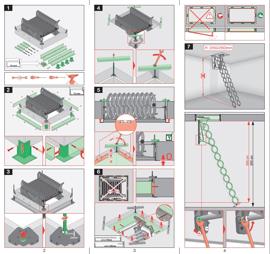 Pagina 2-Scari modulare din lemn FAKRO LST Instructiuni montaj, utilizare Romana 