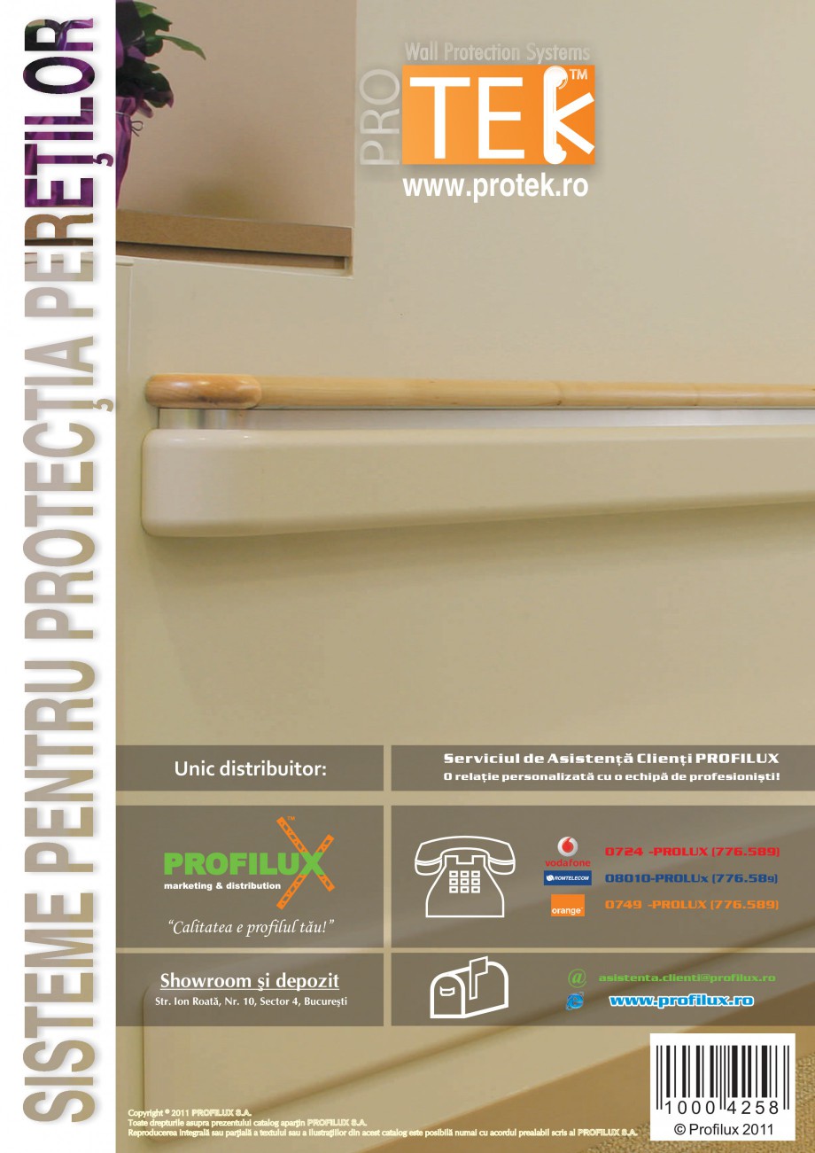 Pagina 4 - Sistem pentru protectia peretilor cu mana curenta (137mm)  PROTEK PPM140 Fisa tehnica...