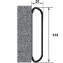 Sistem pentru protectia peretilor - Detaliu 100 mm