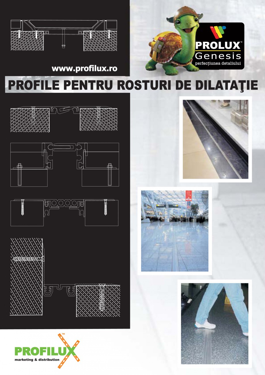Pagina 1-Profile pentru rosturi de dilatatie PROLUX MLB100, GOA603, GOA803, SCG002, MSA100, MSA125 Catalog,...
