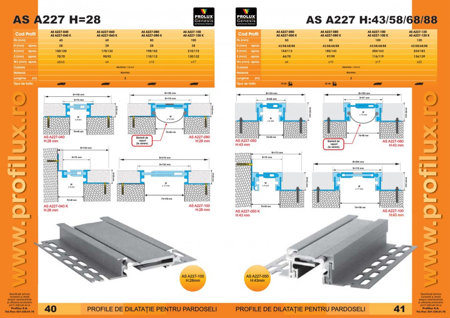 Pagina 21-Profile pentru rosturi de dilatatie PROLUX MLB100, GOA603, GOA803, SCG002, MSA100, MSA125 Catalog,...
